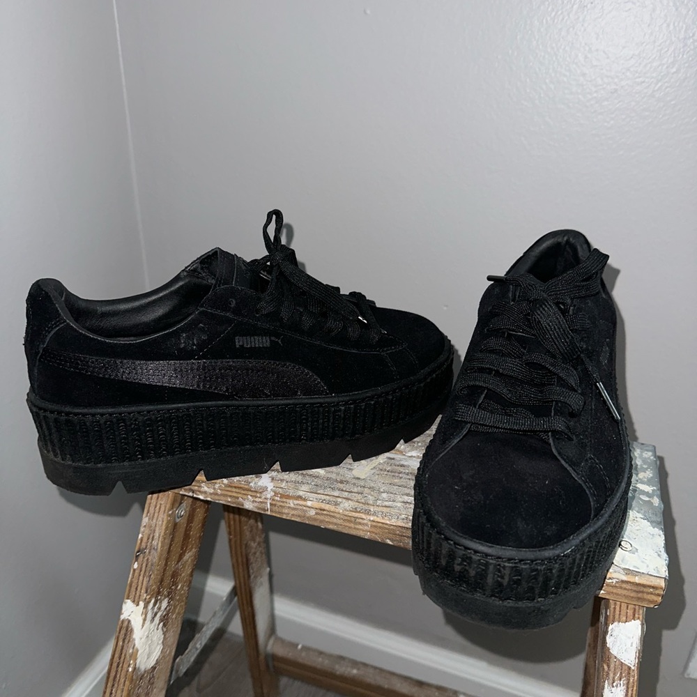 Fenty (By Rihanna) CLEATED CREEPER WOMENS LEATHER PLATFORM SNEAKERS
